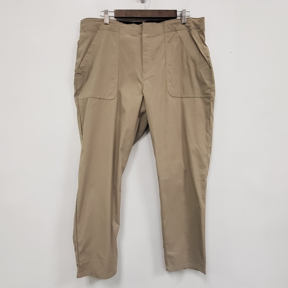 Eddie Bauer Womens Outdoor‎ Horizon Nylon Blend Pants Size 16 Beige Straight Leg
